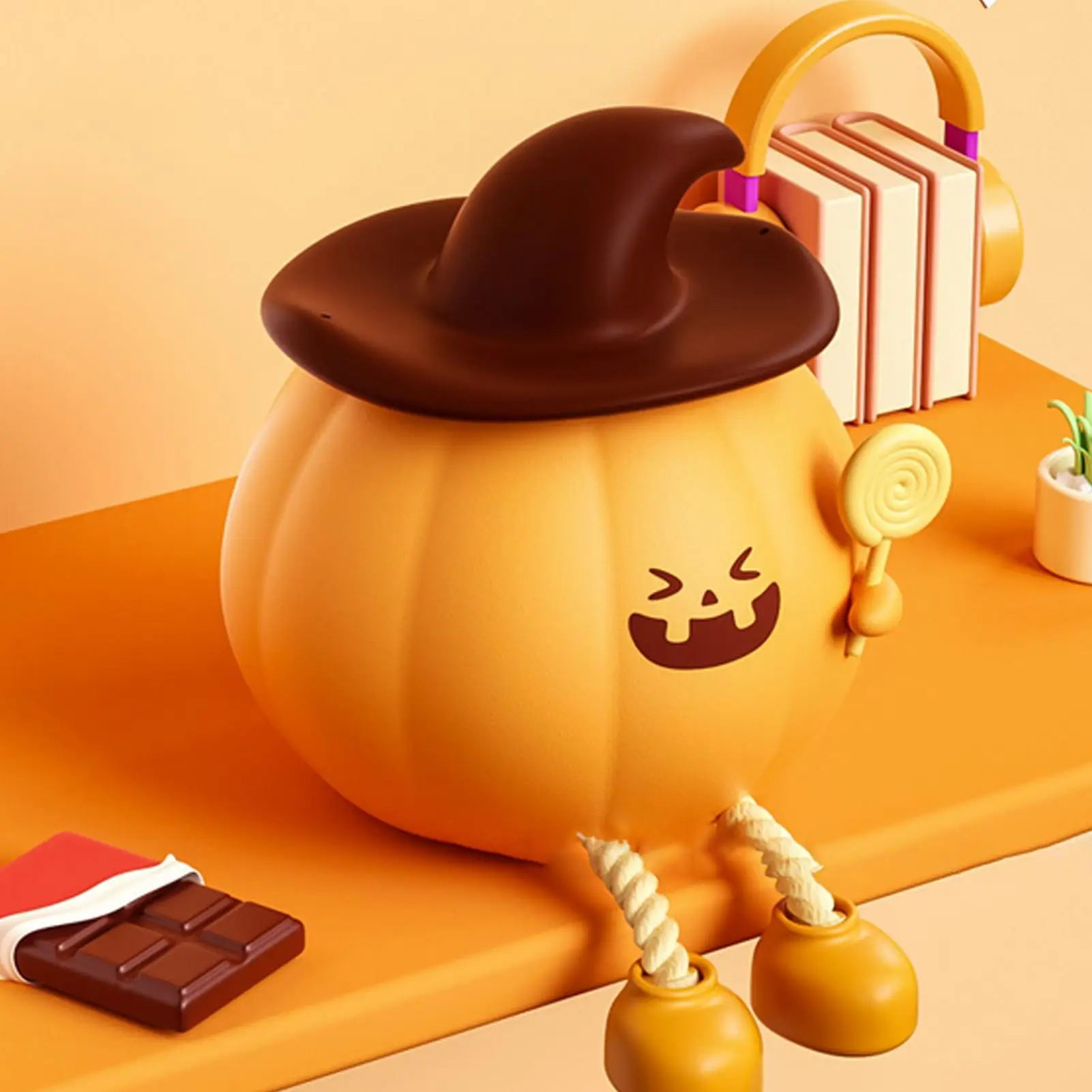 1 stks Halloween Led Nachtlampje Siliconen Tafellamp Pompoen Leuke Cartoon Kid Verjaardagscadeautjes Kinderkamer Slaapkamer Nachtlampje