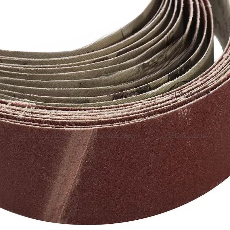 50mm x 686mm sand belt with 10 mixed particle sizes (60/120/150/240 mesh) for grinding and polishing