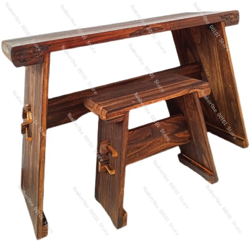 

Стол Guqin из цельного дерева, съемный чайный столик, портативный стол Guqin, идеально подходит для каллиграфии и музыкальной практики Confucianism