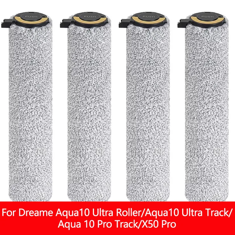 Roller Mop For Dreame Aqua10 Ultra Roller/Aqua10 Ultra Track/Aqua 10 Pro Track/X50 Pro Robot Vacuum Cleaner Roller Brush Cloth