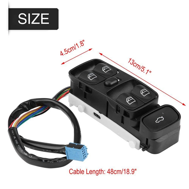 A2038200110 A2098203410 Power Control Window Switch Button For MERCEDES C CLASS W203 C180 C200 C220 A2038210679