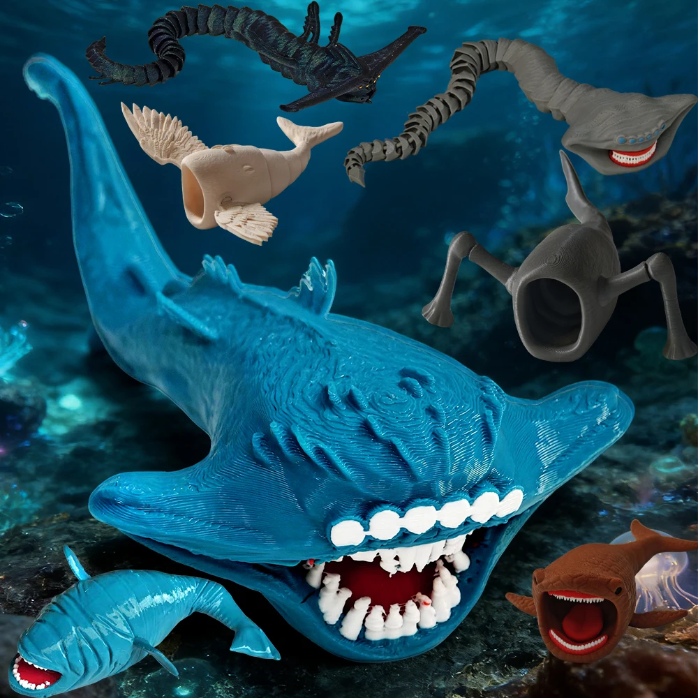 Novo Modelo de Figura de Ação Subnautica, Monstro do Fundo do Mar, Predador Bloop Gran Maja, Ornamento de Mesa, Brinquedo Impresso em 3D