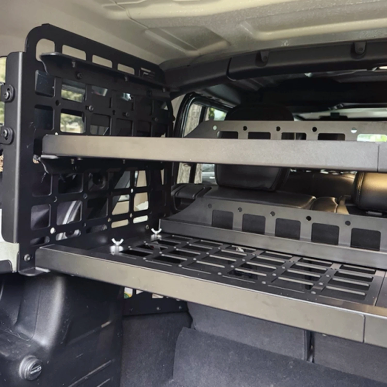 Fit for Jeep Wrangler JL Hardtop 4-Door 2018-2023 Rear Trunk Cargo Carrier Storage Panels Two Shelves