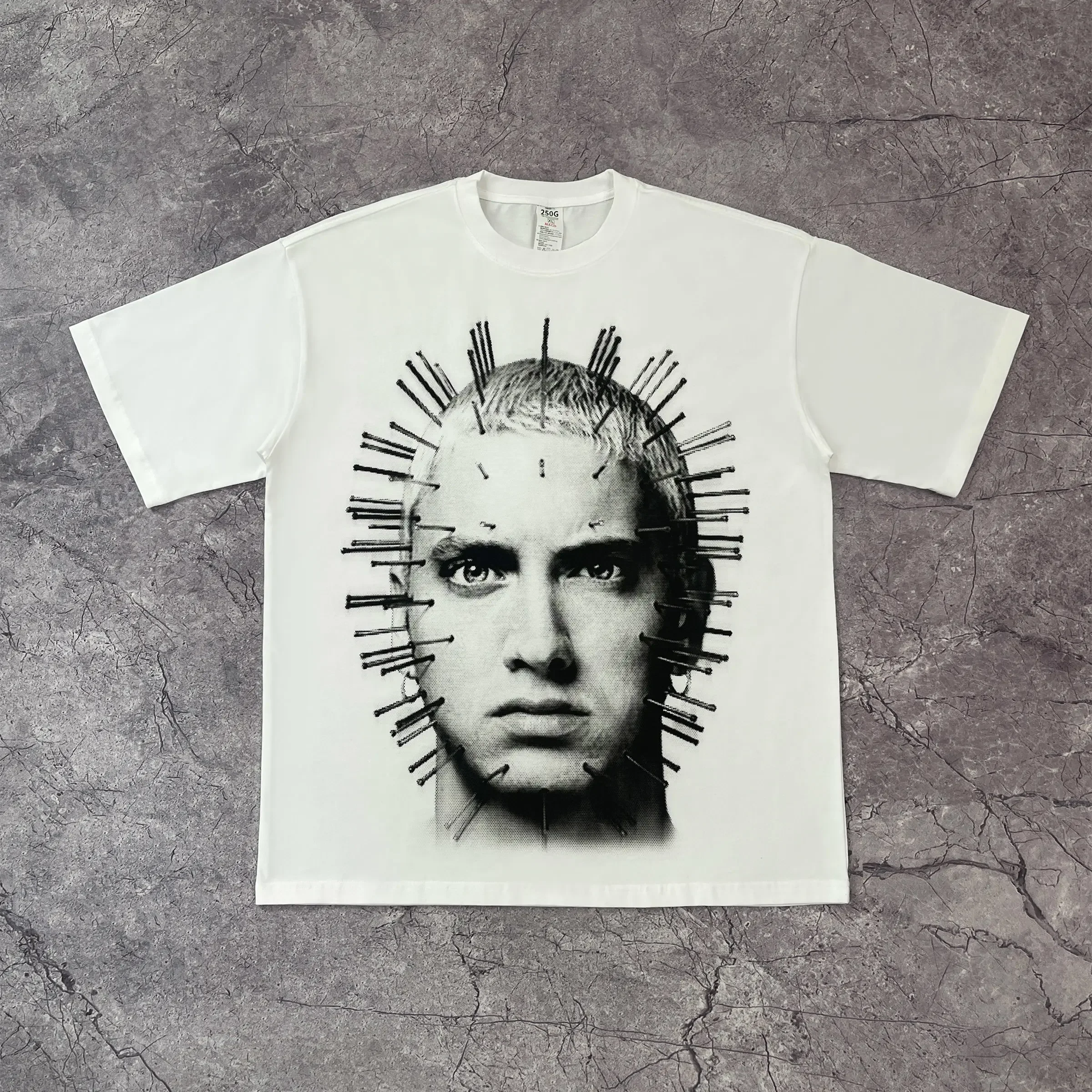 Summer New Tribute To Classic Star Avatar Print Short Sleeve Summer Casual Retro Y2k Street Style Men Women Loose T-shirt