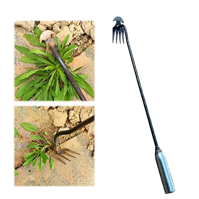 Manganese Steel Garden Weeders Grass Rooting Loose Soil Hand Weeding Removal Puller Gardening Tools Multifunctional Weeder