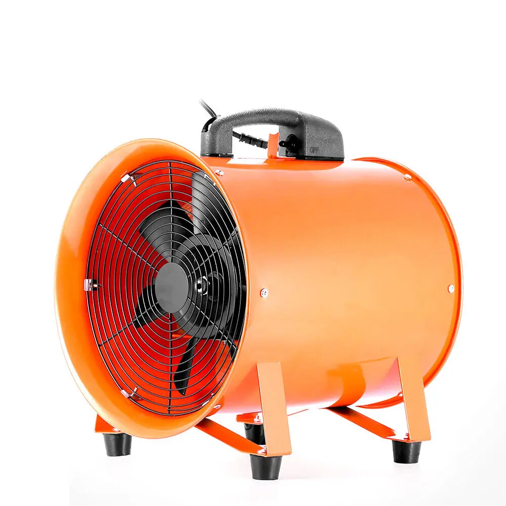 9,8'' Axiale ventilator Cilinderpijp Spuitcabine Dampafzuigventilator Blower + 10m PVC-slang