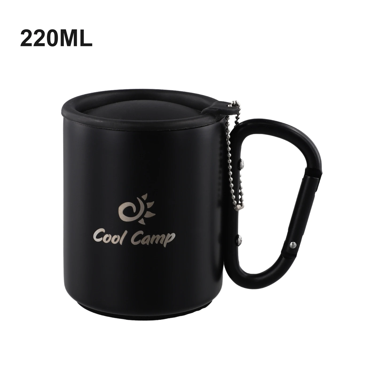 Hiking Coffee Mug Outdoor Water Mug 304 Stainless Steel Aluminum Alloy Non-slip Pad Optimal Temperature Retention