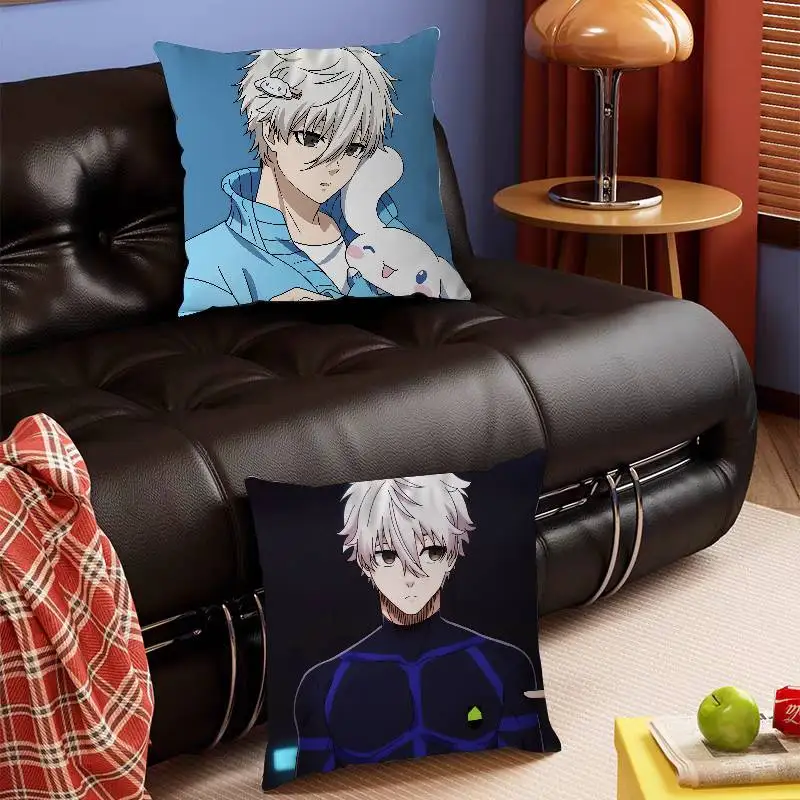 

Anime B-BlueS L-LockS Nagi Seishiro Cushion Cover Car Throw Pillow Case For Sofa Car Christmas Gift 40x40cm 45x45cm