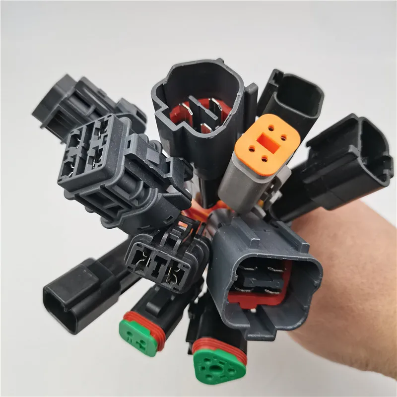 

Applicable to Komatsu excavator PC60 130 200 300-5-6-7-8 throttle motor solenoid valve sensor plug connector