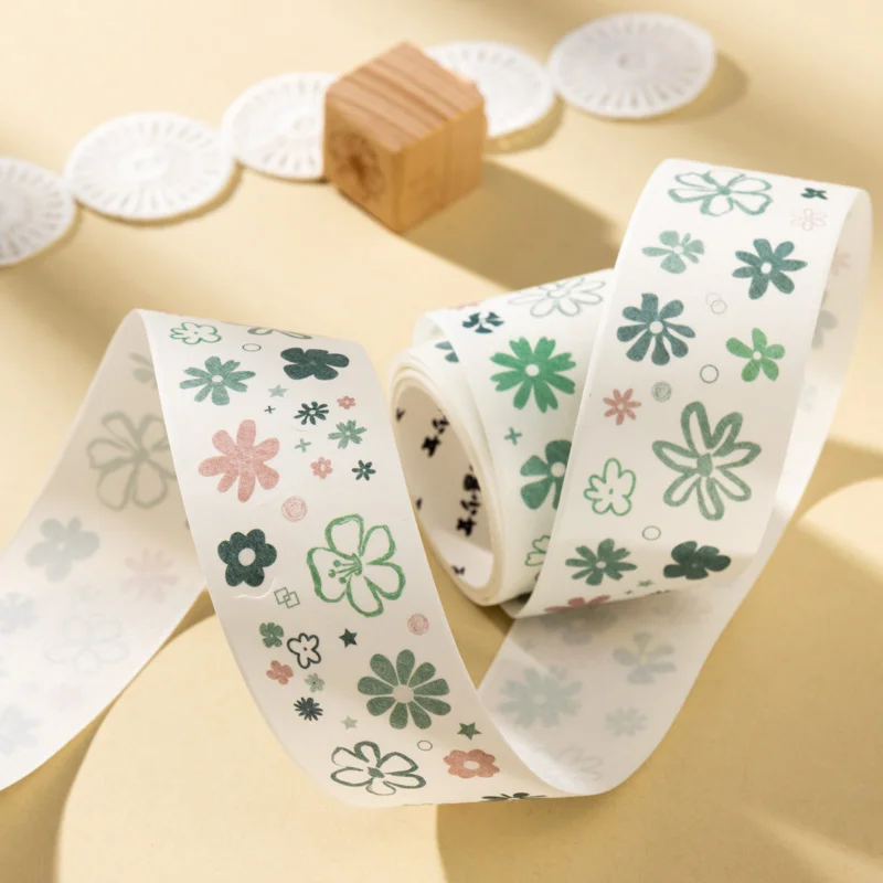 JIANQI 30mm * 2m ins style retro border Washi Tape DIY Scrapbook Aesthetic Masking Tape view 2