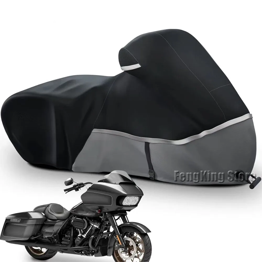 

High end motorcycle covers are dustproof, rainproof, waterproof, and snow resistant, suitable for Harley Davidson Road King