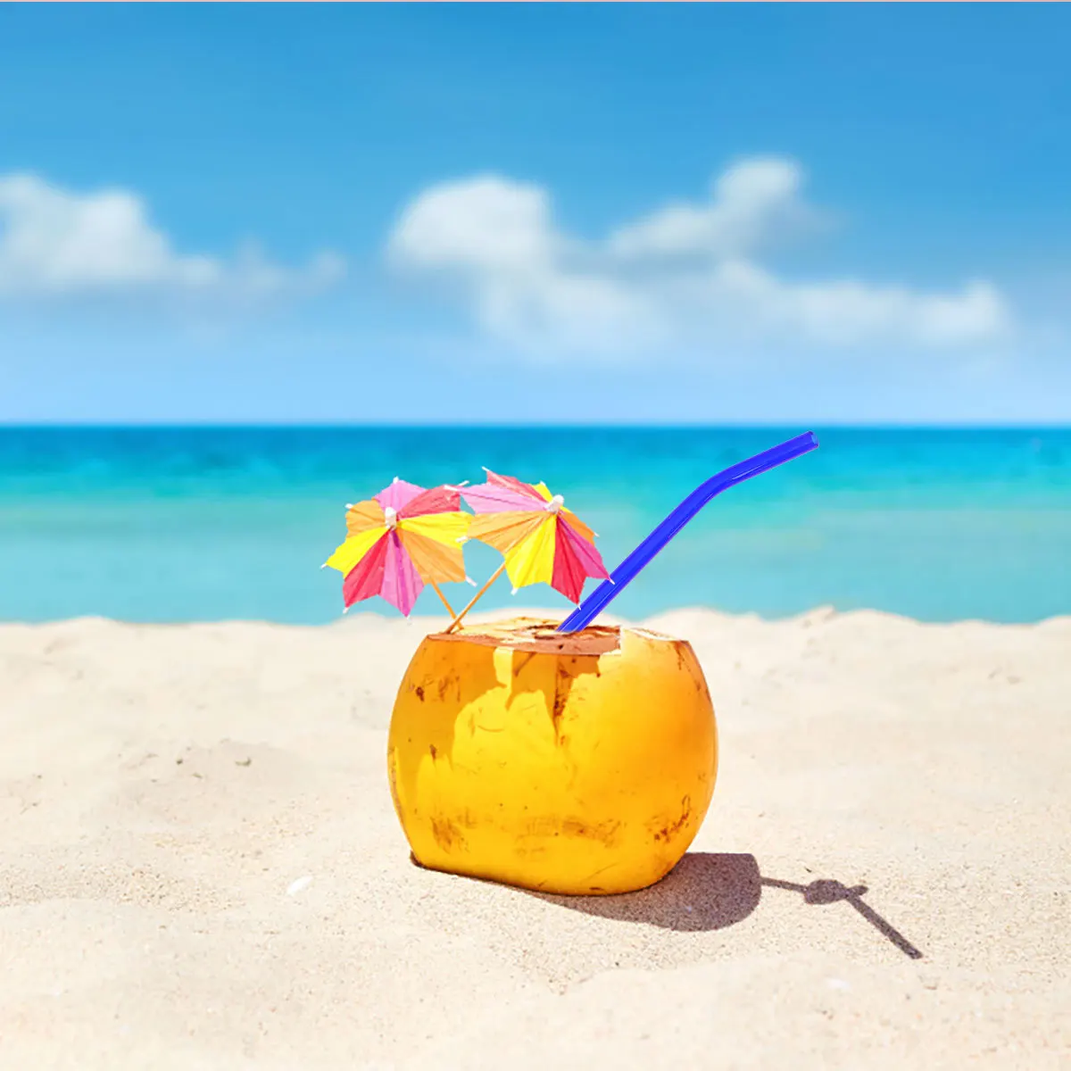 

6Pcs Heat-Resistant Glass Straws Colorful Bent Design for Smoothies Coffee Tea Cocktails Party Home Decor Blue Green Grey