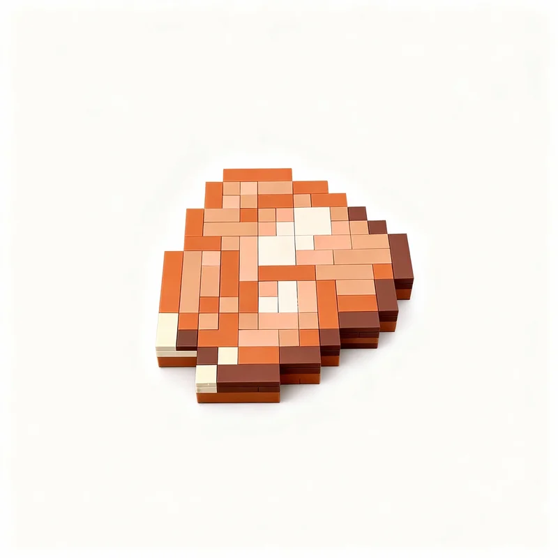 124 peças MOC Meu Mundo Blocos de Montar Modelo de Frango Cozido Arquitetura Presentes de Natal DIY Brinquedo Criativo Ideia Educacional Tijolo Infantil