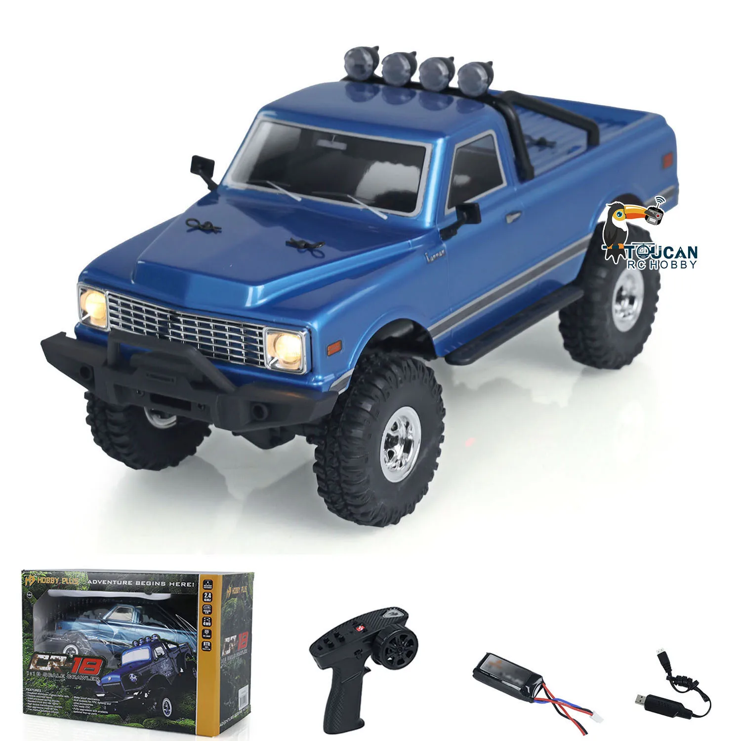

4x4 Hobby Plus 1:18 RC Гусеничный автомобиль 4WD Мини Радиоуправление Модель внедорожника