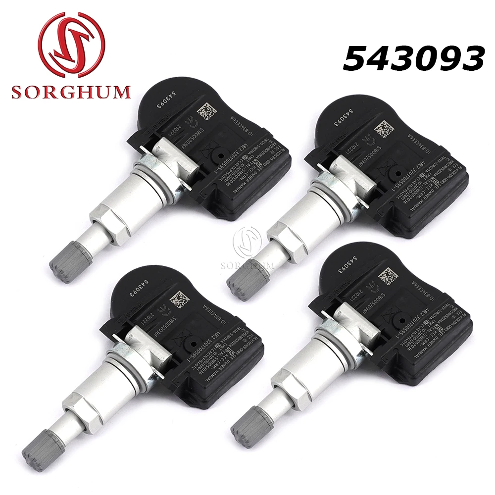 543093 5430T4 TPMS Tire Pressure Sensor For Peugeot 207 307 407 508 607 807 1007 Citroen C4 C5 C6 C8 9673198580 9634866180