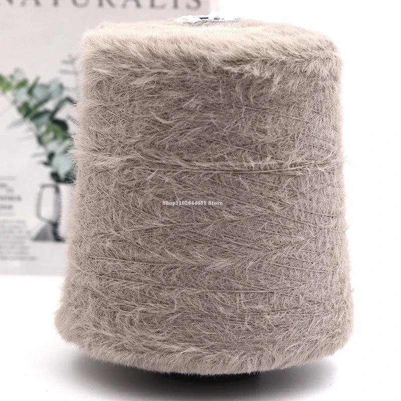 500g/ Roll Coloured Fluffy Mink Wool Hand-crocheted Thread DIY Crafts Sweater/scarf/hat/bag Knitting Yarn Crocheting Supplies