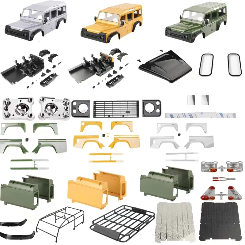 

Wilderness Defender RD110 5-door Wagon 313mm wheelbase TRX4 monocoque body 324mm interior for 1/10 RC Crawler Car Camel Cup