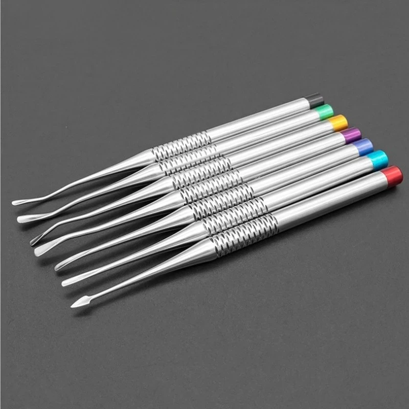 7pcs/set Dentistry Lab Minimally Extraction Forceps Tool Instruments Apical Extraction Root Elevator Extraction Root Pen-Style