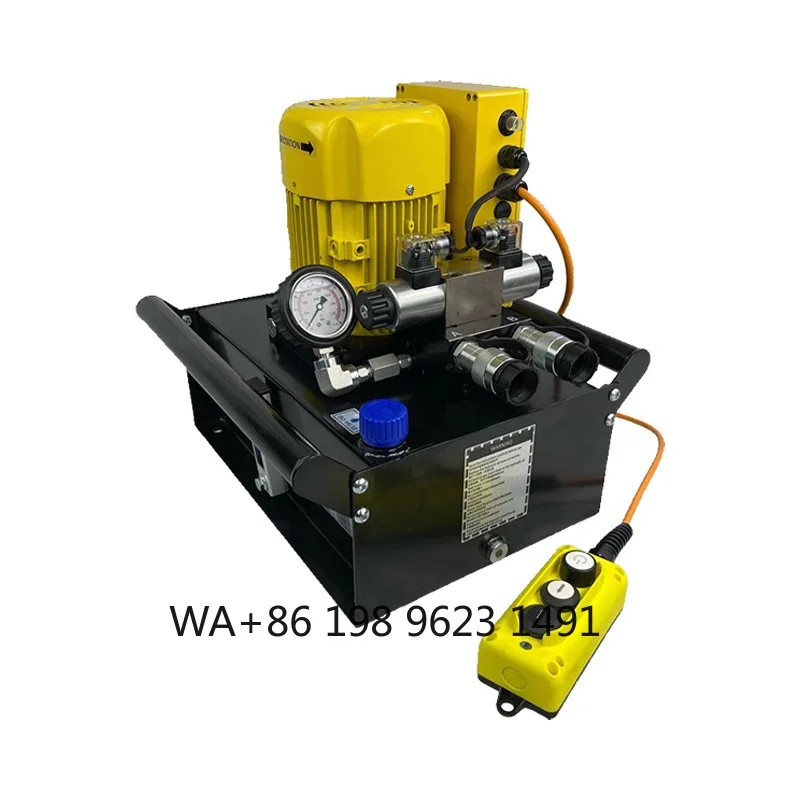 High Pressure Piston Hydraulic Electric Pump Manual Solenoid Valve Single Double Acting Customizable Industrial Power Unit