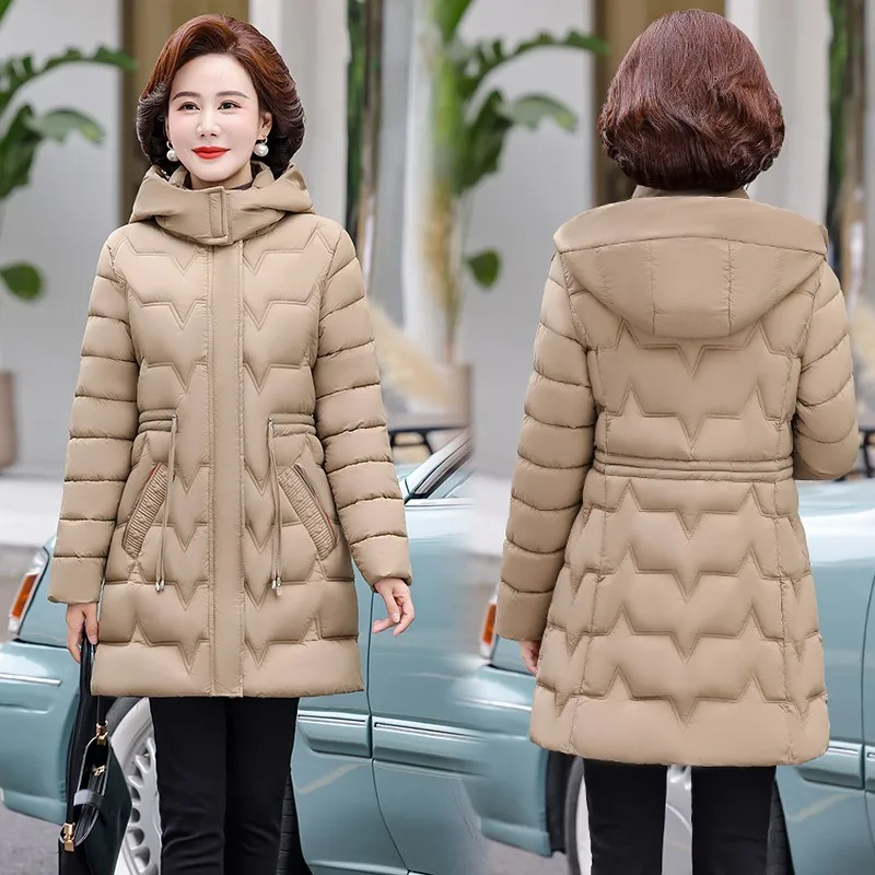 New Winter Hooded Jacket Women Korean Parkas Loose Down Cotton Coats Overcoat Female Casual Thick Warm Windproof Outerwear