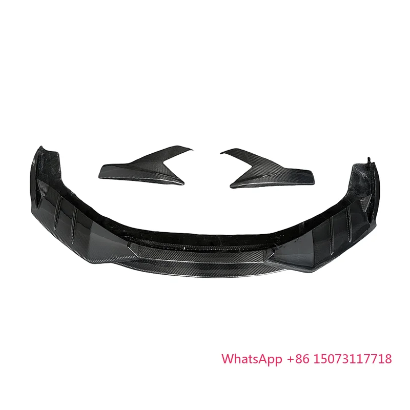 

For rghini Huracan LP580 LP610 Upgrade to M Style Carbon Fiber Front Lip Bumper Diffuser Spoiler Spliter Bodykit