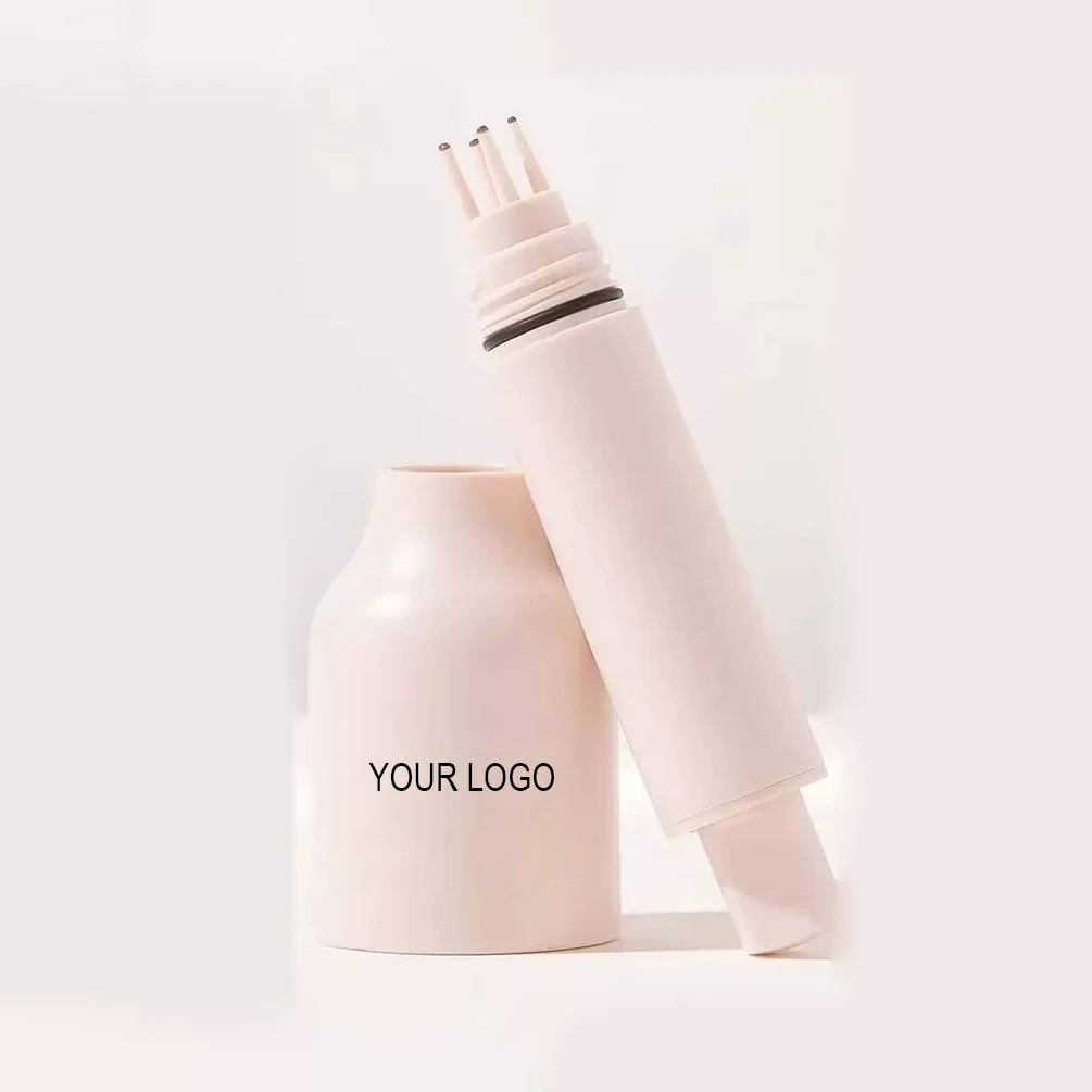 1.5 مللي قلم النمش بالضغط بعلامة خاصة 4 ألوان مقاوم للماء نباتي طويل الأمد طبيعي واضح شعار مخصص ماكياج القسوة مجانا