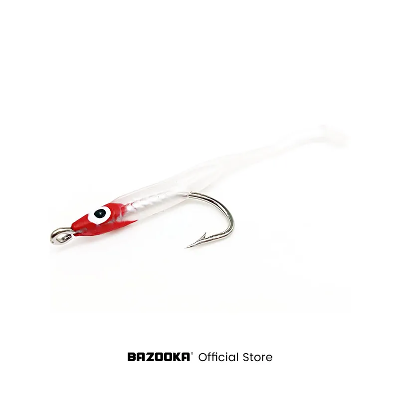 Bazooka 10pcs/lot 7cm 1g Fishing Lure Fish Eel Lure 9Colors Soft Baits with hook Warm Jigging  Eel Artificial bait Pesca Leurre