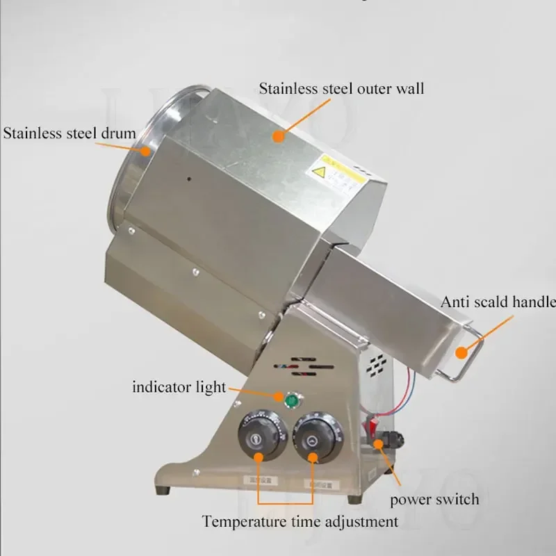 

Exquisite craftsmanship Automatic Almond Cocoa Bean Peanut Corn Grain Roasting Machine Cashew Nut Roaster