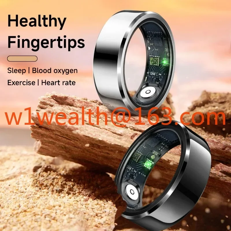 New R6 smart ring heart rate blood oxygen sleep monitoring tracking ring IP68 waterproof health