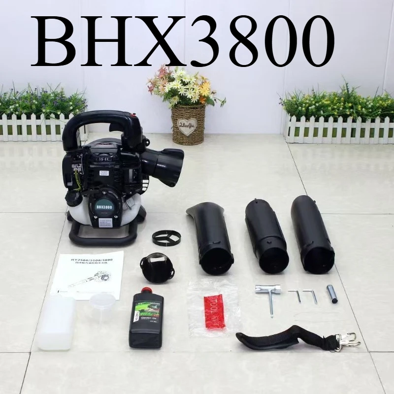 

Деревообрабатывающий воздуходувка тирса, прочный и прочный, портативный четырехтактный воздуходувка BHX3800 для выдувания опавших листьев.