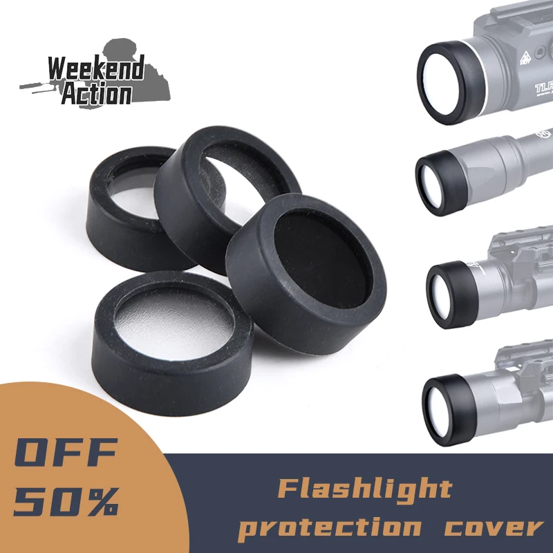 WADSN Tactical M300 M600 X300 X400V Protector Hunting Weapon light LED Flashlight Cover Custom Lens Guard 25.4MM 28MM 30MM 26mm