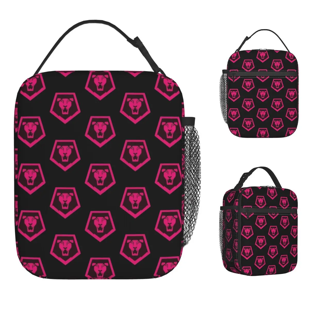 

Saja Boys Demon Hunters Band Лев Ланч-сумка для отдыха Ланч-бокс для женщин Сумка-холодильник для пикника Водонепроницаемая термосумка-тоут