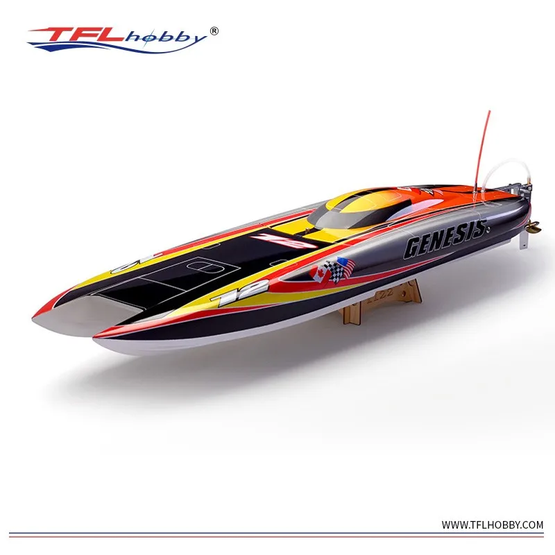 TFL 1122 Powerful  Genesis900 Brushless Single Motor Fiberglass Carbon fiber  Electric RC Boat 3 Color to Choose