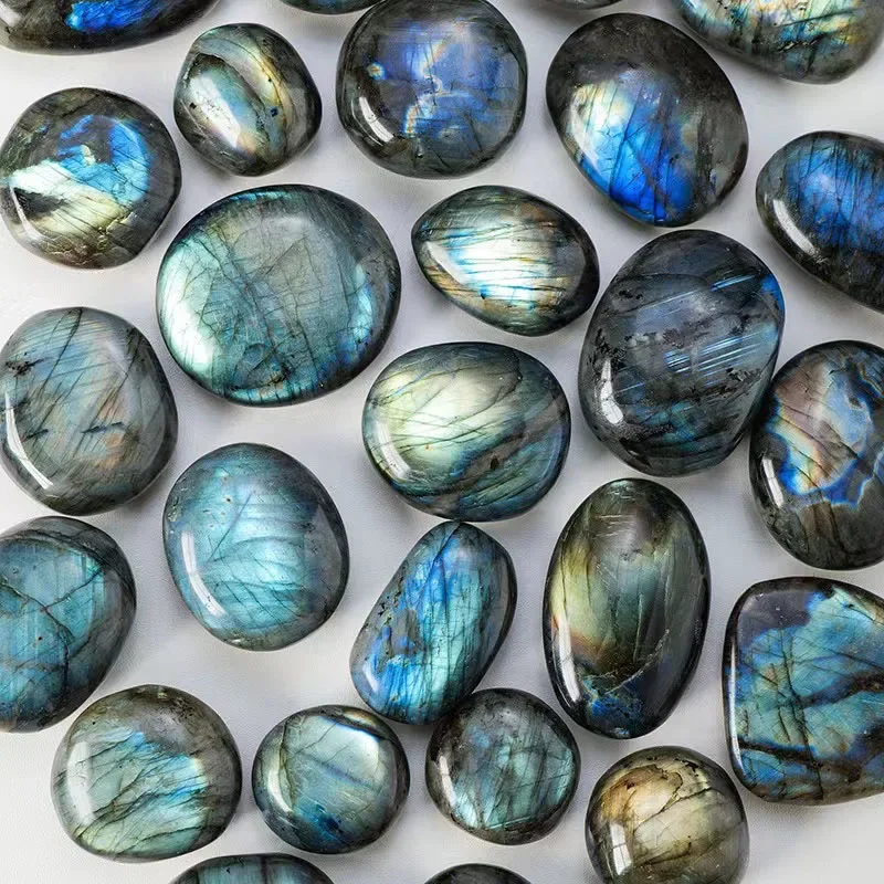 100% Natural Madagascar Labradorite Stone Crystal  Crafts Home Decoration Quartz Stone Gift Decoration 1pcs