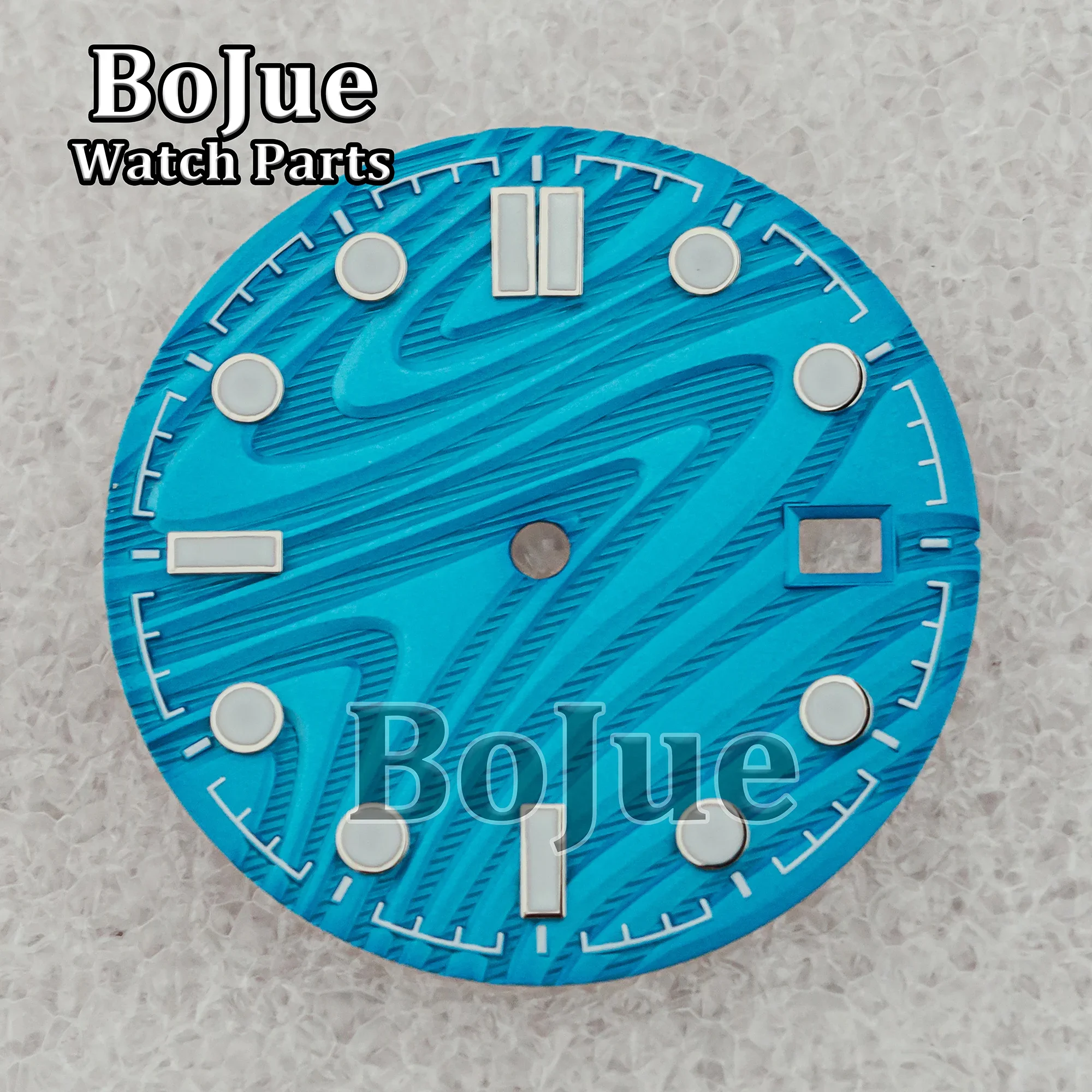 New Wave Dial 31mm NH35 Watch Dial Hands Needles Pointers Face for Seamaster 300 NH35 NH36 Movement Watch Accessories Replace