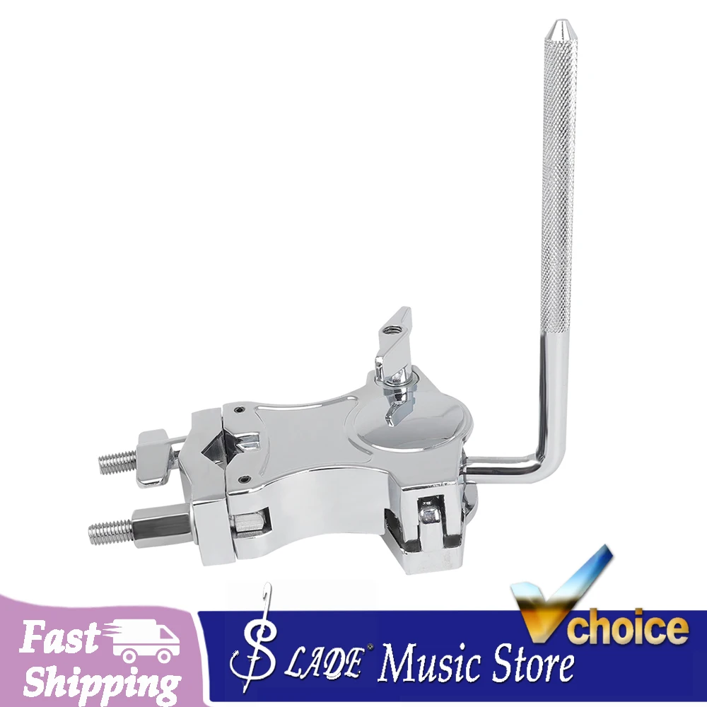 Drum Clamp Zinc Alloy Cowbell Holder Drum Stand Extension Clip Connecting Bracket Clamp Drum Set Extension Clip Accessories