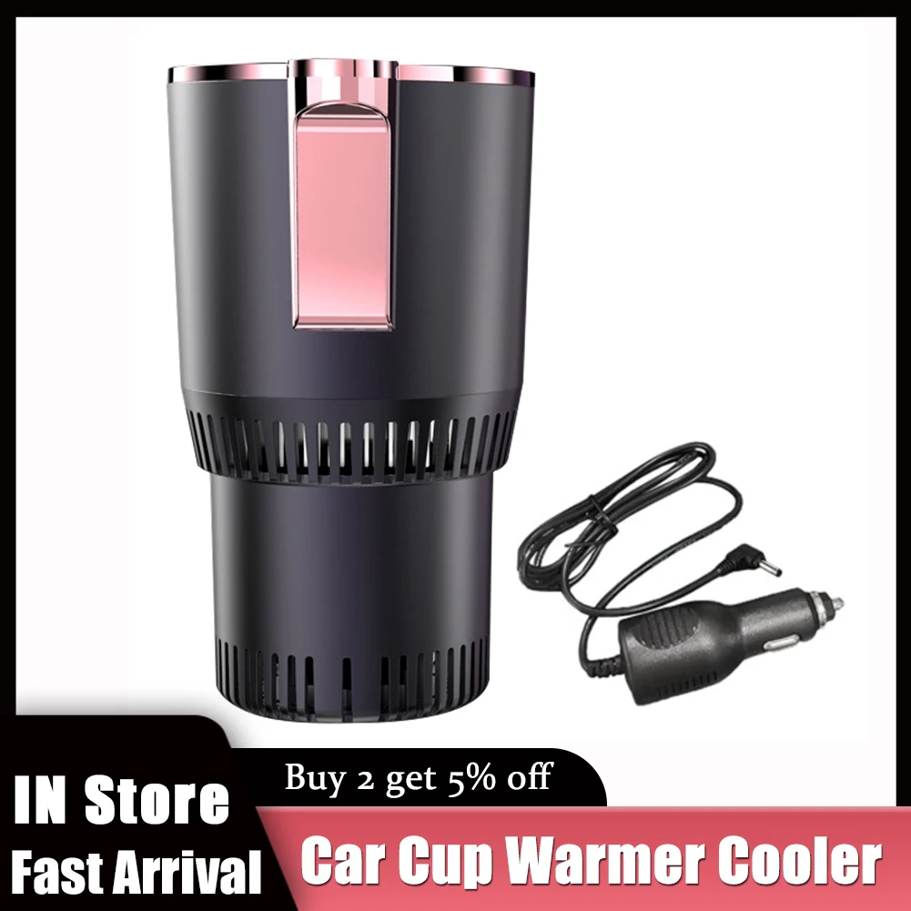 Car Cup Cooler 2-in-1 Car Coffee Warmer And Cooler Car Cup Expander Drink Holder Water Bottle Holder For Commuting/Road Tripper