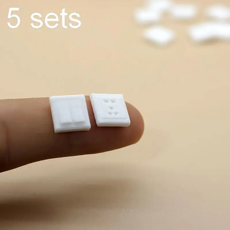 10PCS 1/12 Dollhouse Miniature Furniture Scene Props Mini Switch And Socket Model Doll Decoration DIY Accessories Toys