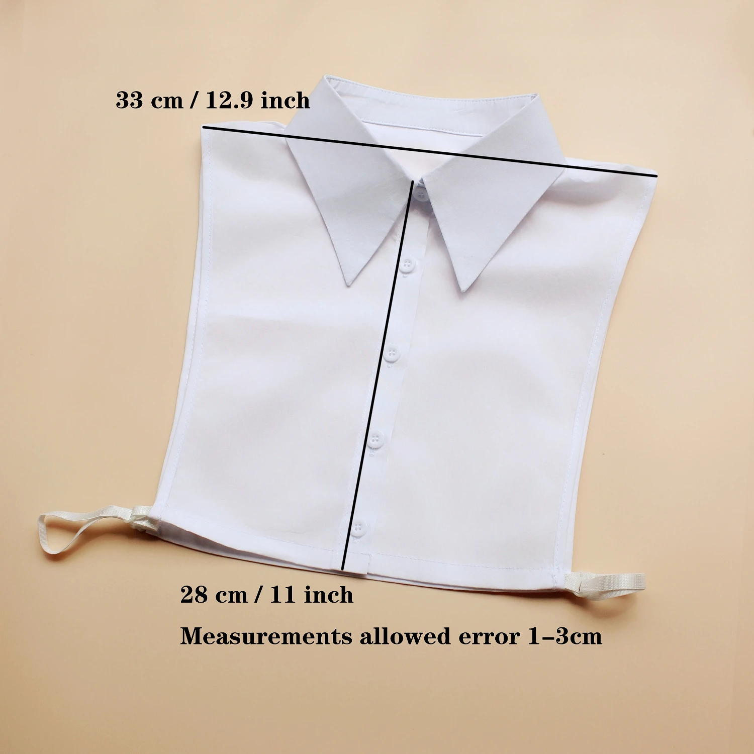 Женский искусственный воротник, искусственный воротник полурубашки, универсальный искусственный воротник для официальной одежды, подходит для весны, лета, осени.