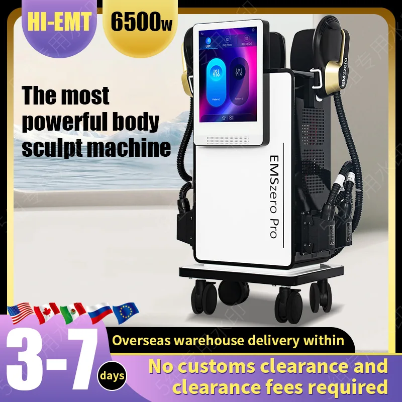 6500W EMSzero NEO Weight Loss Muscle Slimming Machine with 4 RF Handle Emszero Body Sculpting for Salon