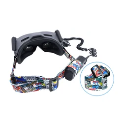 G2 / V2 Graffiti Color Fixed Strap Headband 29~40cm Adjustable Compatible with Goggles V2 glasses for DJI AVATA FPV goggles