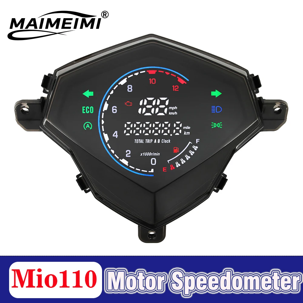 

for YAMAHA Mio125 MIO i125 Mio110 Mio M3 LCD Digital Screen Meterpanel Speedometer RPM Oil Level Total Mileage Board Large Dash