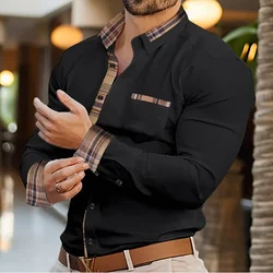 Sugi-Camisa de manga larga para hombre, camisa transpirable, informal, a la moda, avanzada, novedad de verano, 2024