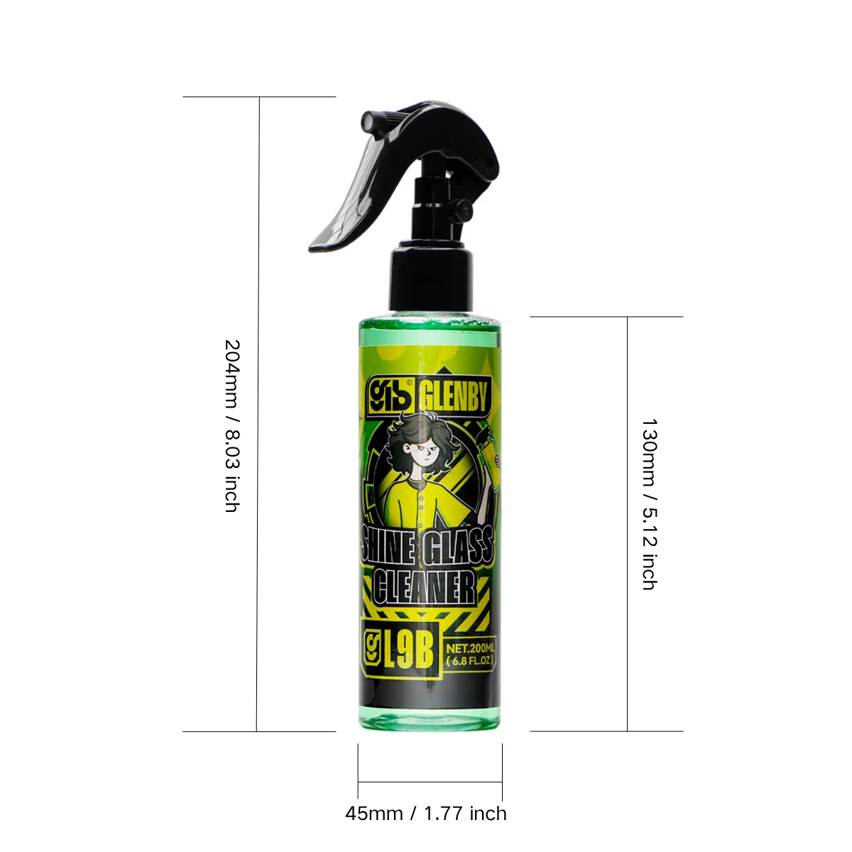 Shower Glass Cleaner Spray Glass Cleaner Spray Ammonia‑Free Streak‑Free for Window Mirror Shower Door Tile Multi‑Surface