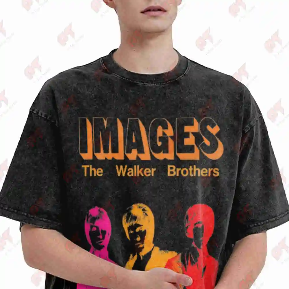 The Walker Brothers Vintage Washed Tee Pure Cotton T-Shirt
