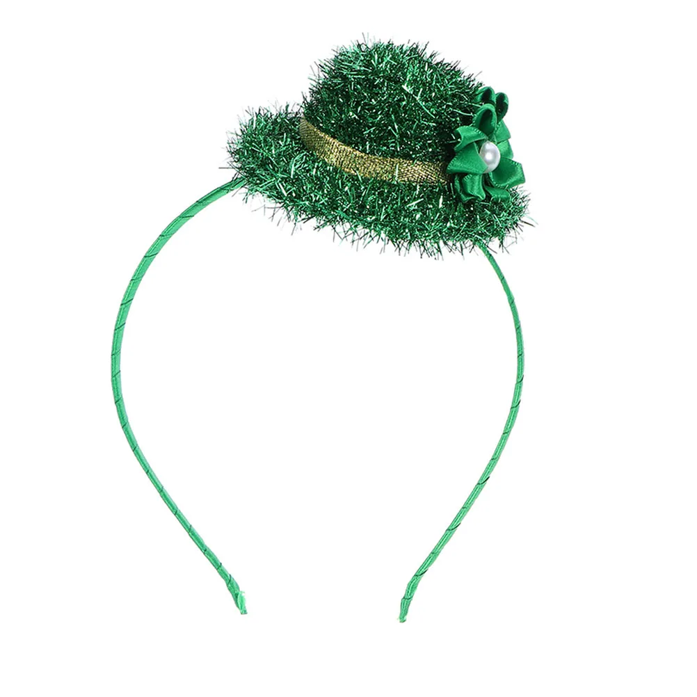 

Green Hat Headband Patrick'S Day Hair Accessories Party Decorative Headdress Festival Costume Hairband Unique Creative Wear