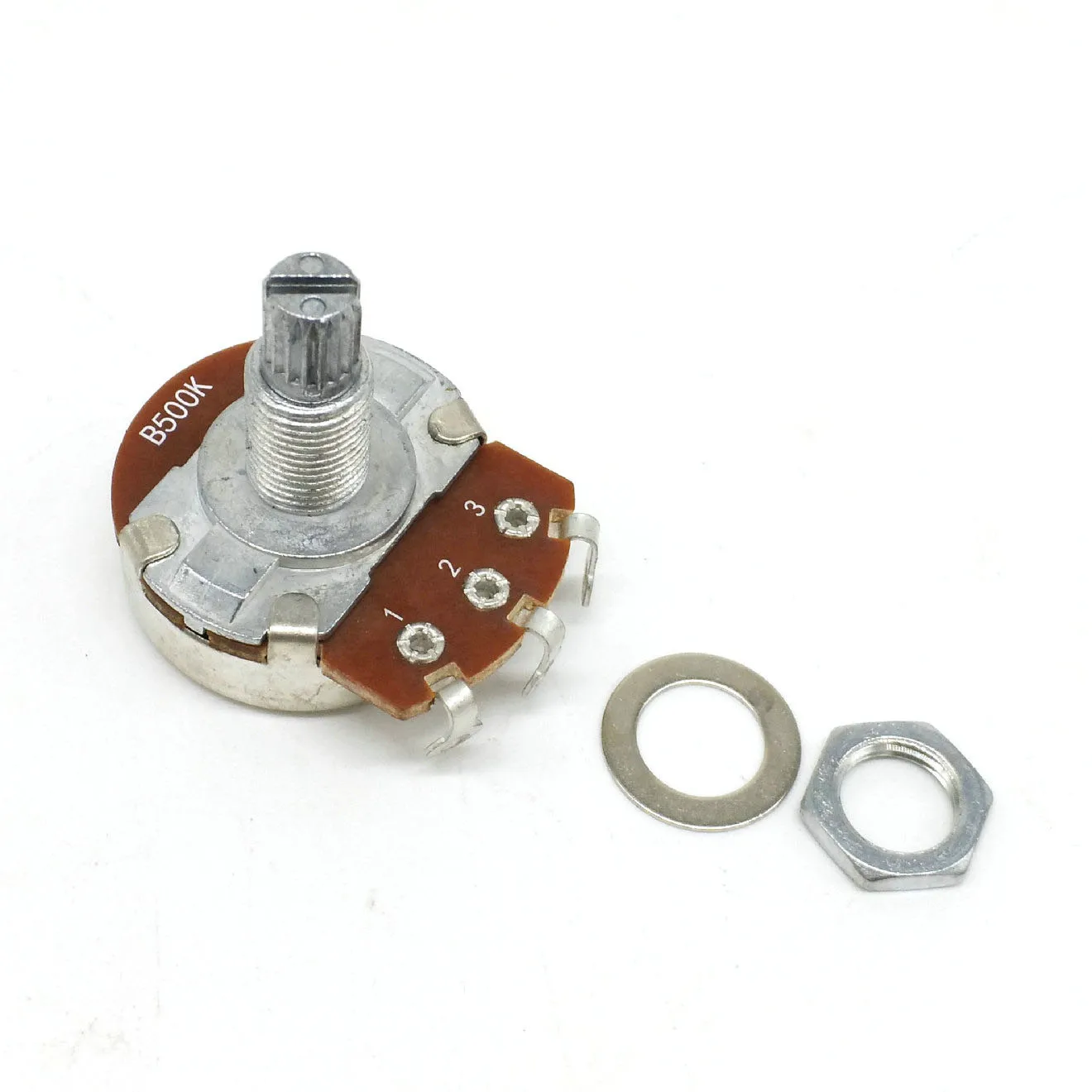 2Pcs Full Size A500K/B500K/A250K/B250K Split shaft 15/18mm Guitar Volume Tone Big Pots Potentiometer for ELectric Guitar Bass