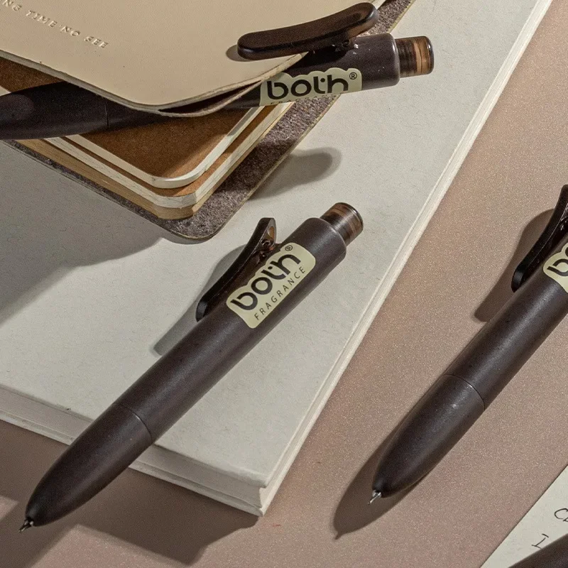 

NEW Coffee Fragrance Small Fat Pen Black Ink Student Exam Special Writing Pen with Coffee Aroma Pocket Brush Question Pen