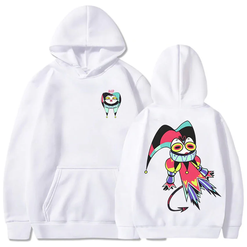 HelluvaBoss Hoodies Cartoon Print Comfortable Cute Sweatshirt With Hooded Harajuku Kawaii Clothes Sudaderas Japanese Anime Hoody