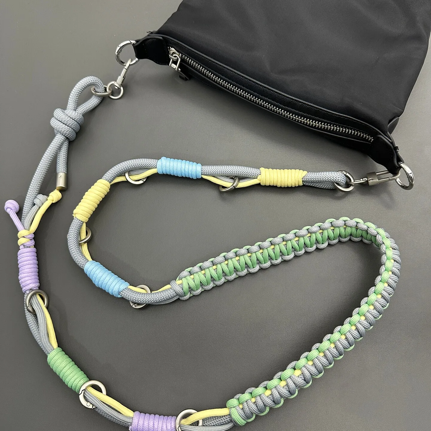 Hand-braided Adjustable Repalcement Bag Strap Multi-purpose Anti-lost Camera Phone Lanyard Crossbody Shoulder Strap Accessories